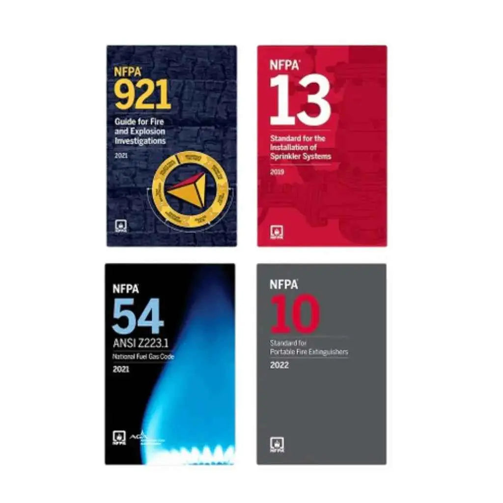 Fire Investigation & Gas Safety Code Set – NFPA 921/13/54/10 | Paperback