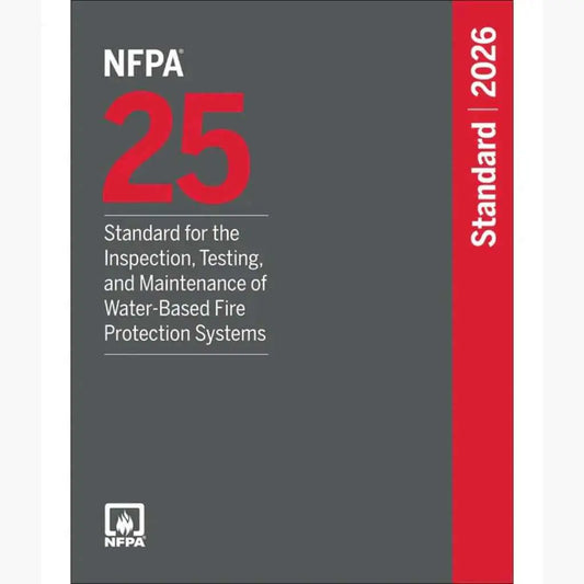 NFPA 25 2026 Paperback ‚Äî Water-Based Fire Protection Standard | Paperback