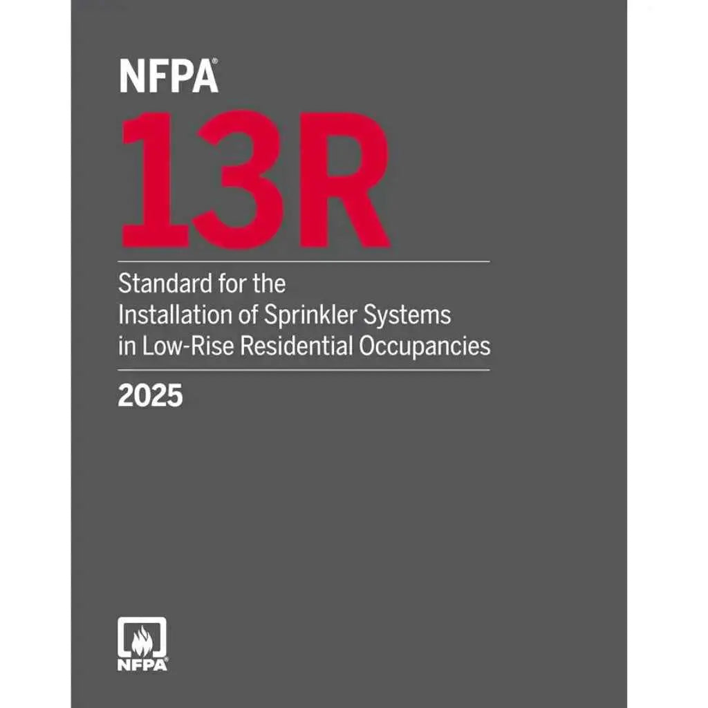 NFPA 13R 2025 – Sprinkler Installation in Low-Rise Homes | Paperback