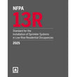 NFPA 13R 2025 – Sprinkler Installation in Low-Rise Homes | Paperback