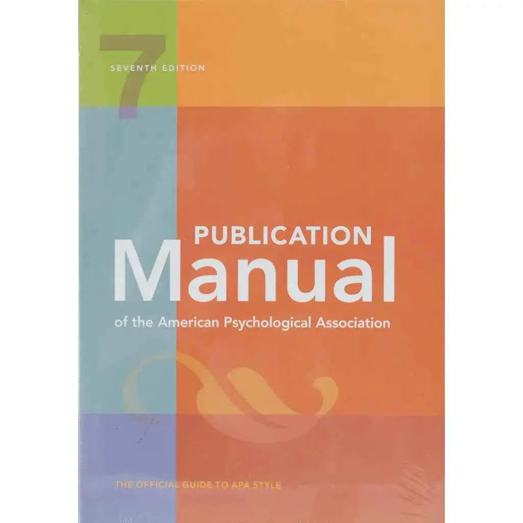 Publication Manual APA 7th Edition – Official Guide () | Official Guide | 9781433832161 | Paperback