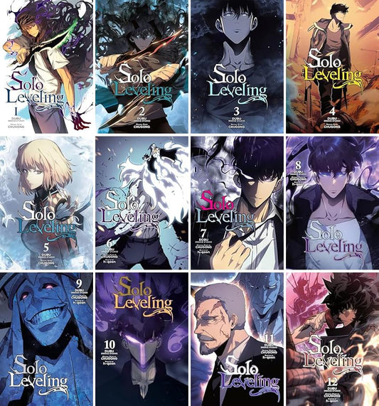 Solo Leveling Manga Series, Vol 1-12, 12 Collection Books Set FULL COLOR by Chugong Paperback - NYBooksHub