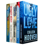 Front cover of Colleen Hoover 5 Books Collection Set featuring Ugly Love and November 9 at Nybookshub