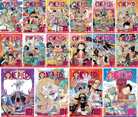 One Piece Manga Set (Volumes 91–105) — Wano to Egghead Saga (Individual Books, Unboxed) 🎁 Freebie: A free Manga Wall Poster - NYBooksHub