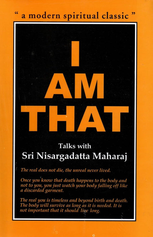 Nisargadatta Maharaj I Am That spiritual classic cover