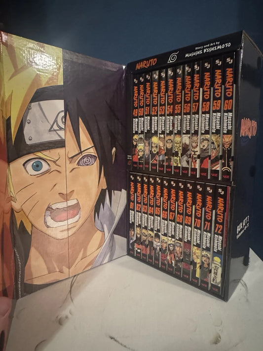 Collection of Naruto manga books with a character illustration on the cover- NYBooksHub