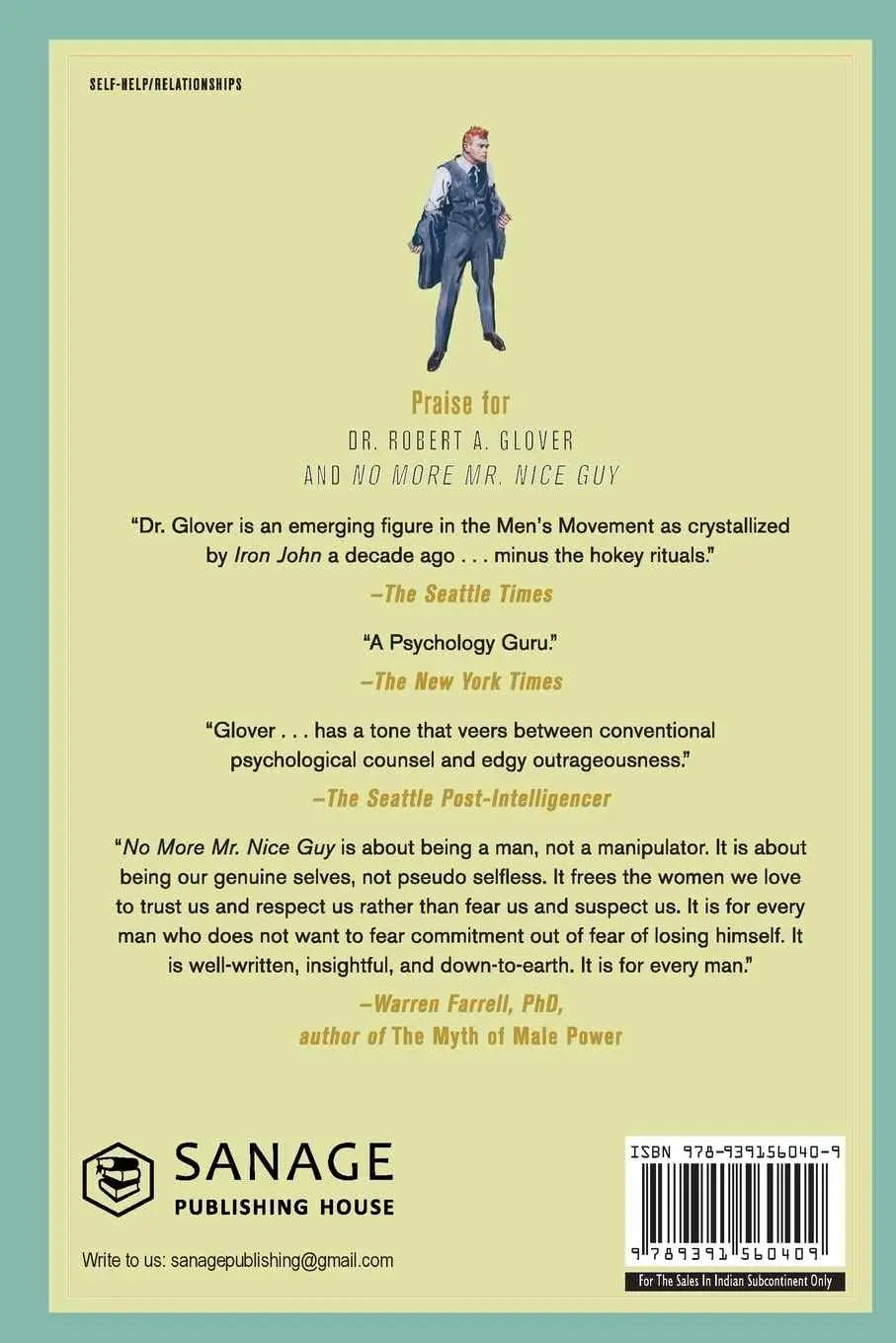 No More Mr. Nice Guy – Dr. Robert A. Glover (Paperback)