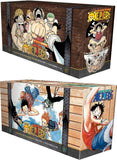 One Piece manga box set collection volumes 1 to 46 featuring box sets 1 and 2 with free bonus manga wall poster from nybookshub.