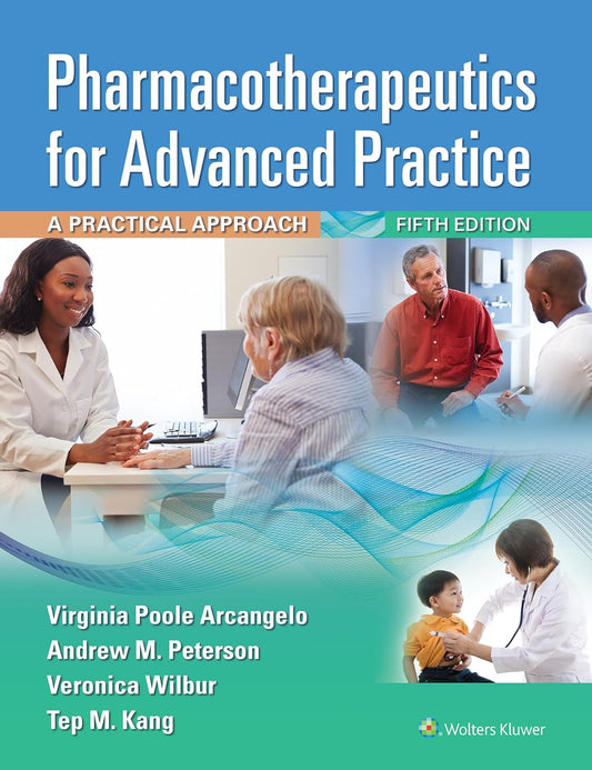 Pharmacotherapeutics for Advanced Practice by Arcangelo and Peterson book cover at Nybookshub