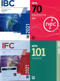 Building Life Safety Electrical Code Set IBC IFC NEC NFPA 101 Construction Safety Bundle