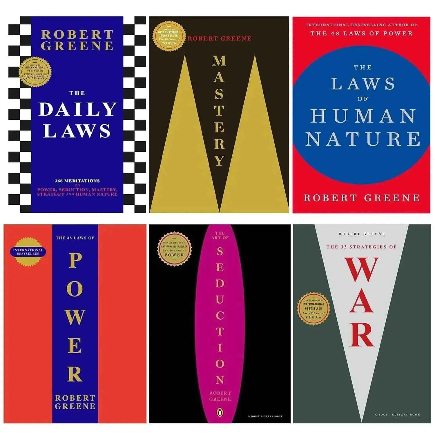 Robert Greene 6 Books Collection Set – Power to The Daily Laws [PB] |6-Volume|