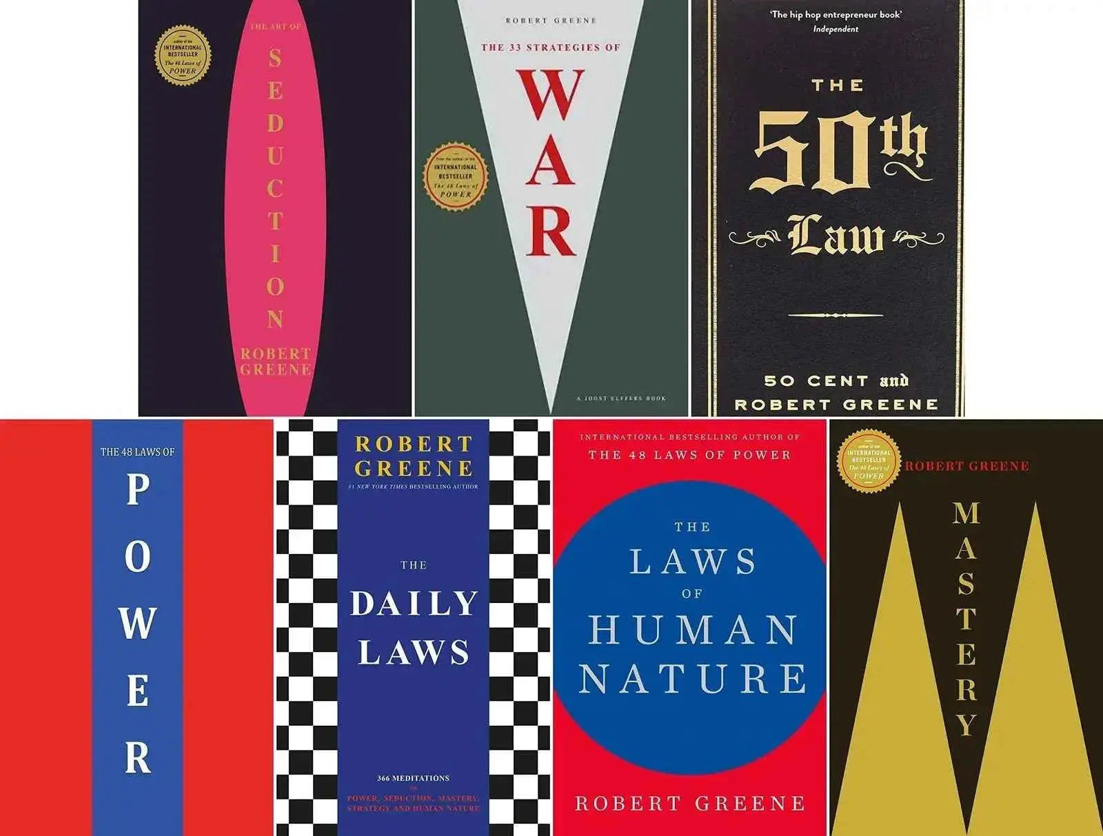 Robert Greene Complete 7 Books Collection Set – Mastery to Power [PB] |7-Volume|