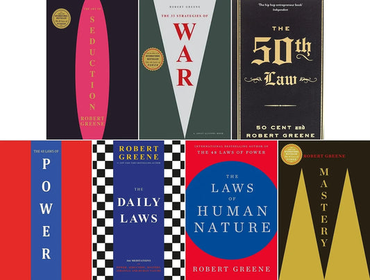 Robert Greene Complete 7 Books Collection Set including 48 Laws of Power at Nybookshub