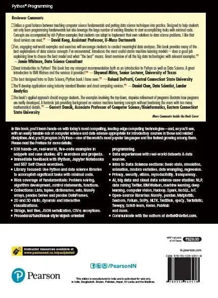 Intro to Python for Computer Science and Data Science & paperback image 2
