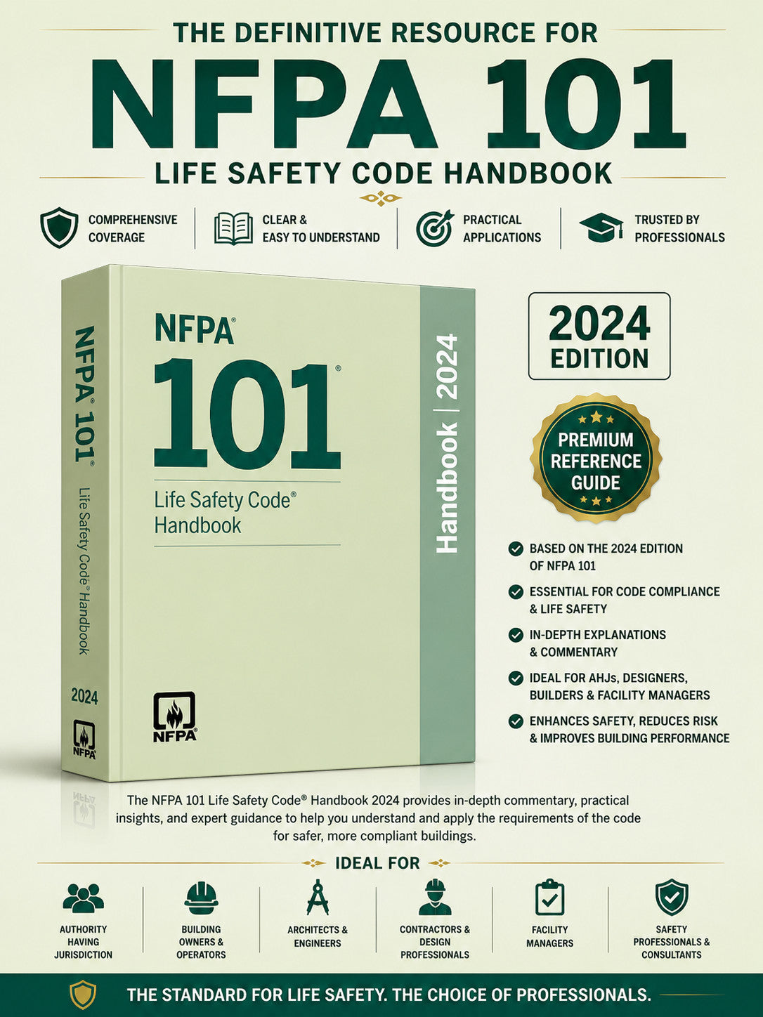 NFPA 101 Life Safety Code Handbook 2024 Edition | Fire Safety Code Reference National Fire Protection Association