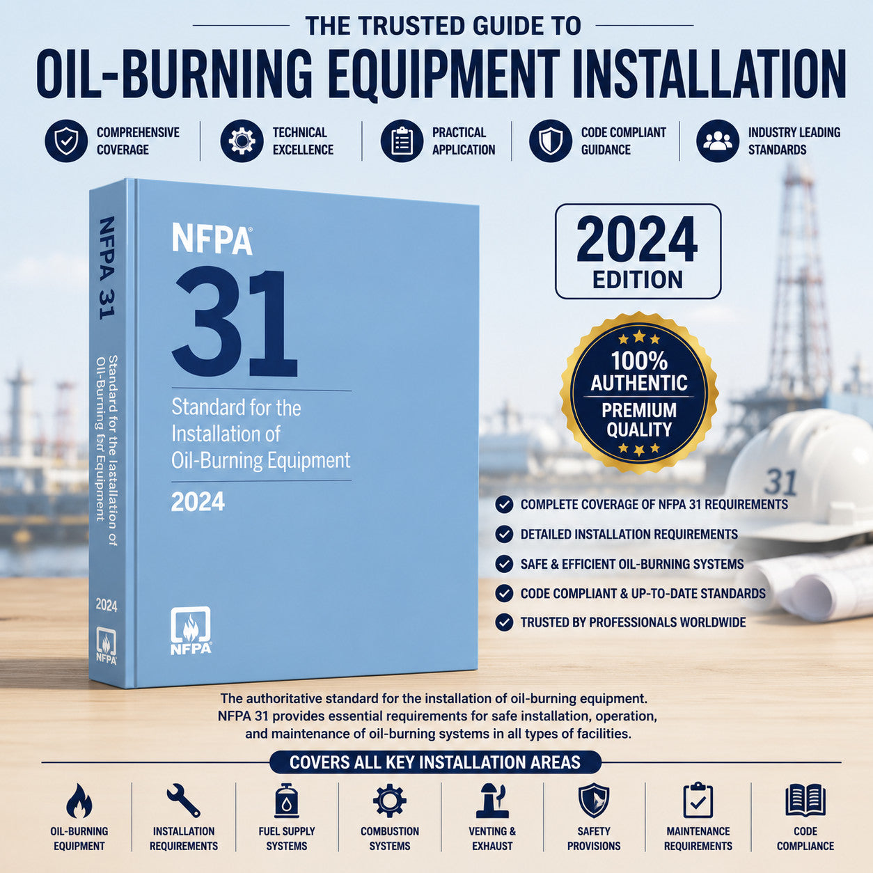 NFPA 31 Standard for the Installation of Oil-Burning Equipment, 2024 National Fire Protection Association