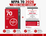 NFPA 70 National Electrical Code 2026 + Index Tab Combo National Fire Protection Association