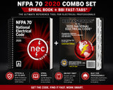 NFPA 70 NEC 2020 Spiral Code Book + BBI Fast-Tabs Combo Electrical Code Set CENAGE LEARNING