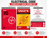 Spiral NFPA 70 NEC 2023 Code Book + Ugly's + 2023 Index Tabs Combo Set NFPA
