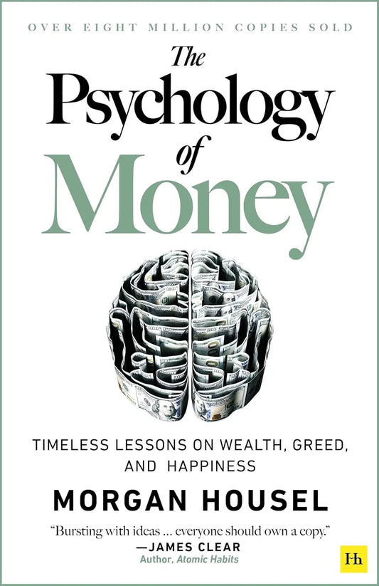 The Psychology of Money by Morgan Housel book cover at Nybookshub