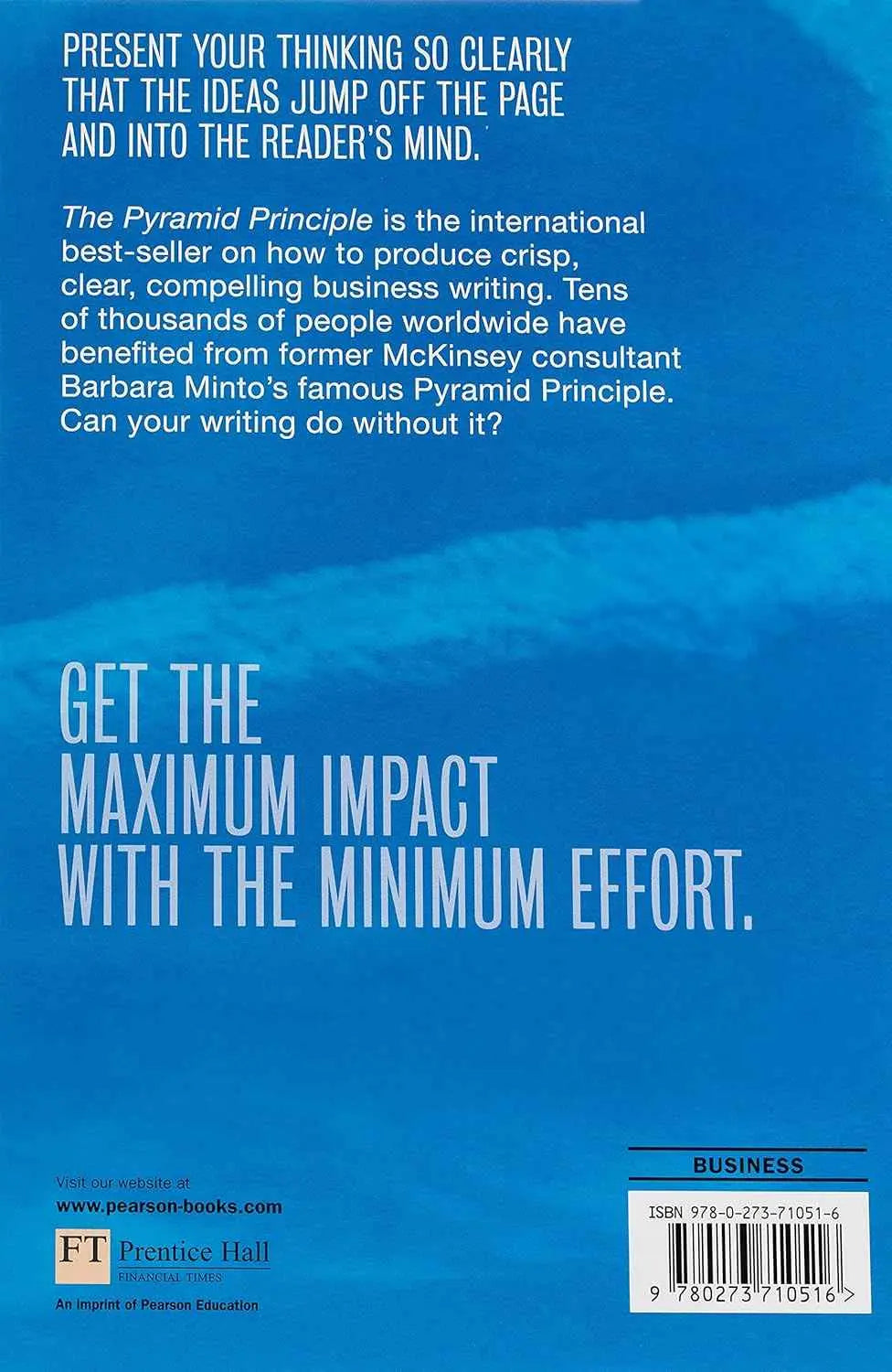 The Pyramid Principle – 3rd Edition Barbara Minto Paperback | 9780273710516